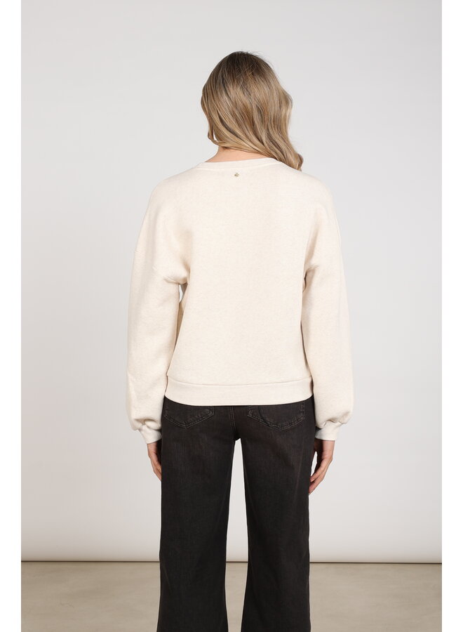NKF03068 54 Nukus Star Pullover Sand Melange