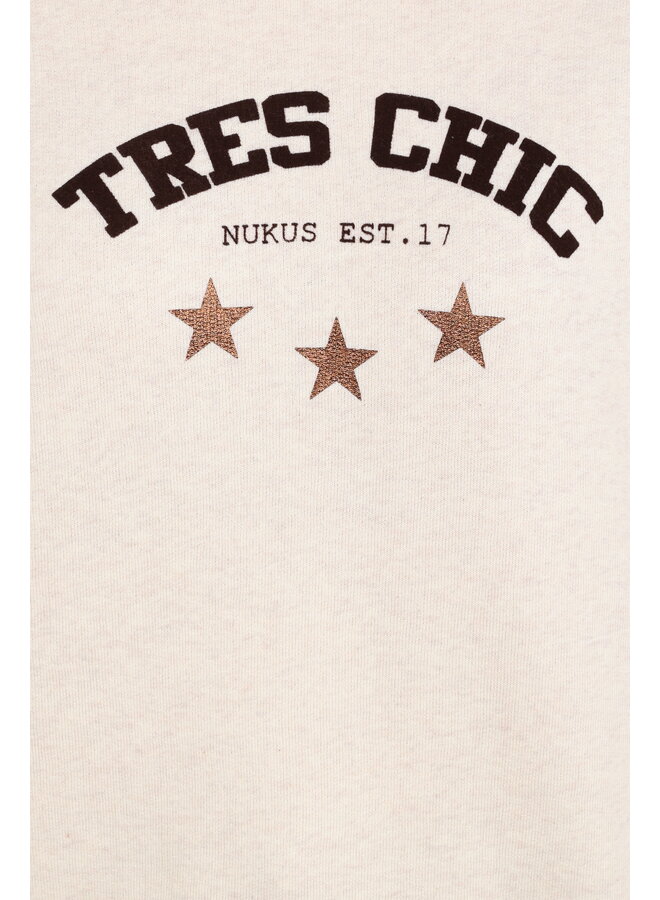NKF03068 54 Nukus Star Pullover Sand Melange