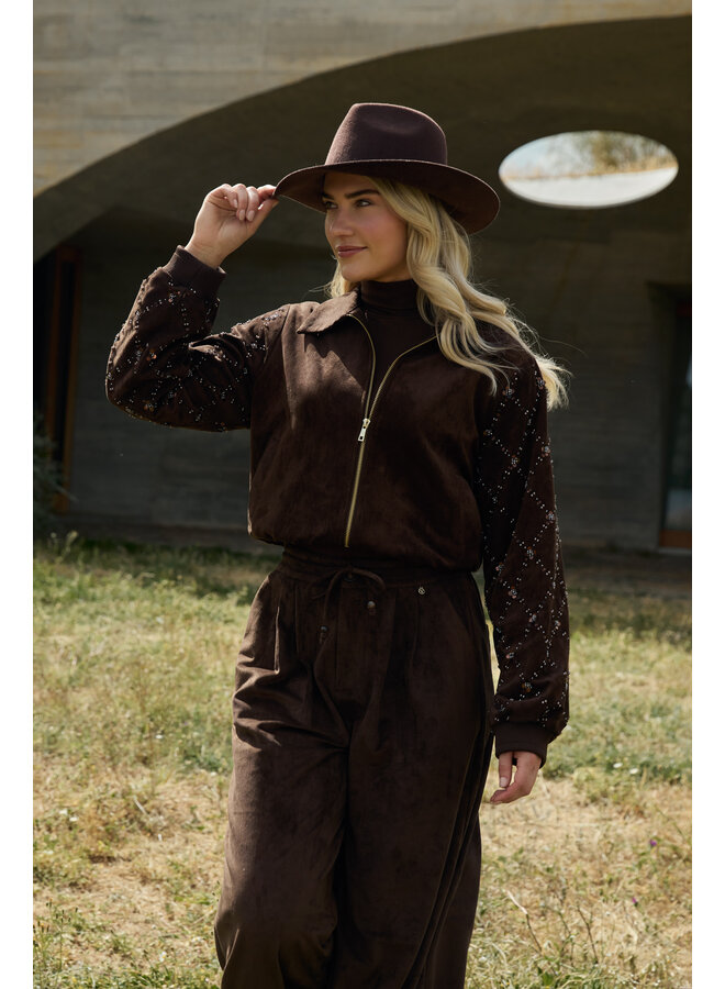 NKF03061 334 Nukus Ginny Pullover Chocolate
