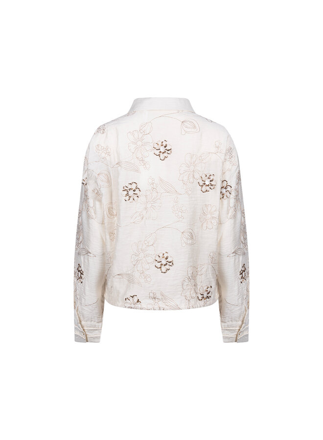 NKF02152 17 Nukus Aaliya Blouse Embroidery Off White