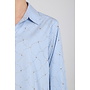 NKF02144 235 Nukus Nowi Blouse Stripe Stones Offwhite/Sky