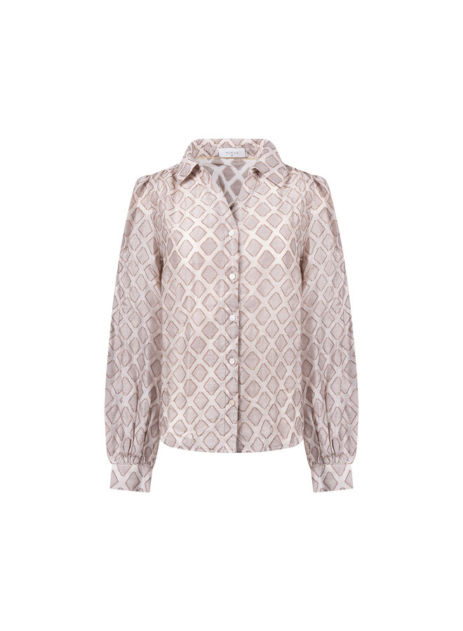 NKF02100 9 Nukus Antonella Blouse Pattern Sand