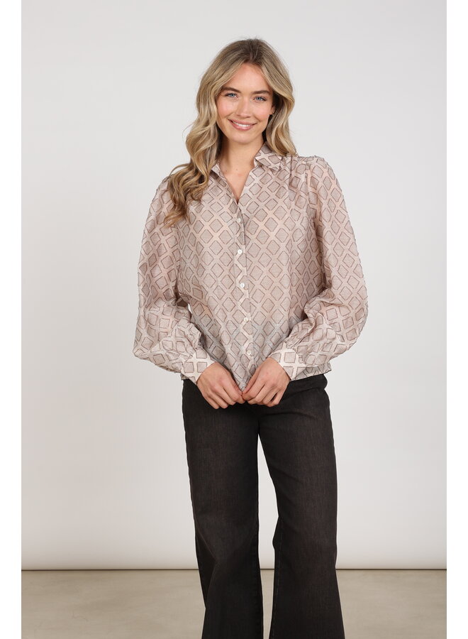 NKF02100 9 Nukus Antonella Blouse Pattern Sand