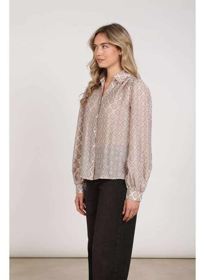 NKF02100 9 Nukus Antonella Blouse Pattern Sand