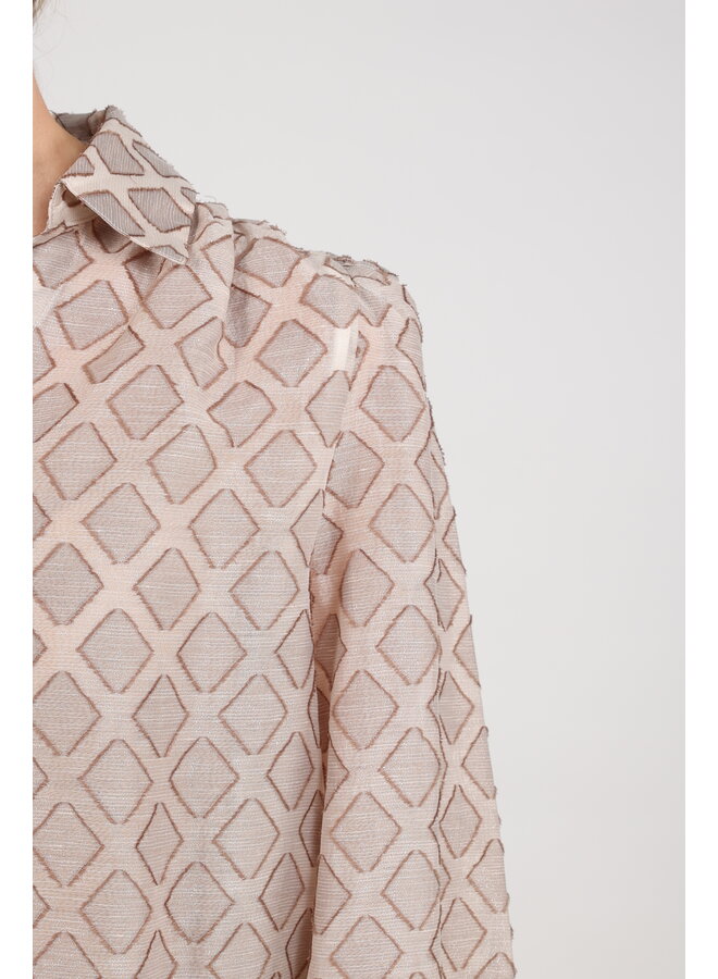 NKF02100 9 Nukus Antonella Blouse Pattern Sand