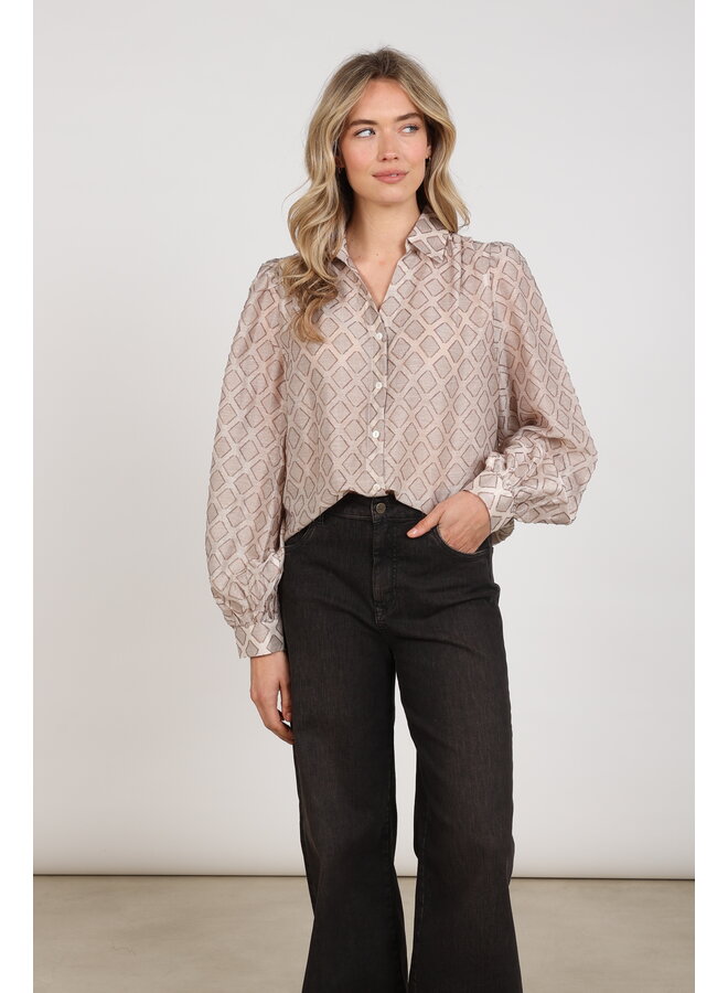 NKF02100 9 Nukus Antonella Blouse Pattern Sand