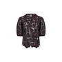 NKF01105 334 Nukus Nicole Top Flower PU Chocolate