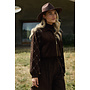 NKF13145 334 Nukus Daisy Bomber Suede Chocolate