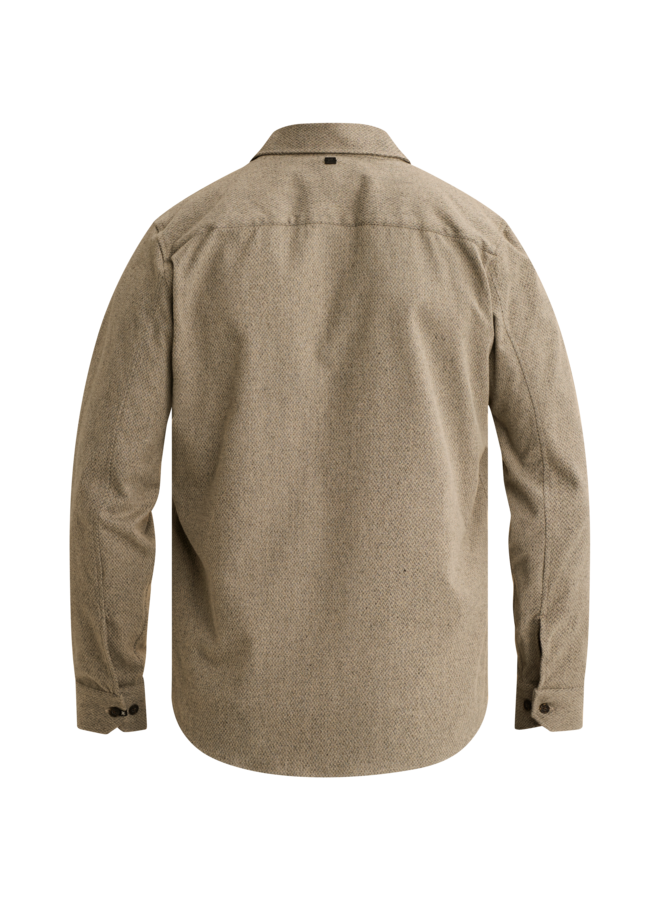 VSI2610264 9005 Vanguard Long sleeve shirt Brushed herringbone Plaza Taupe