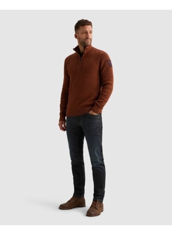 PKW2609325 8178 PME Legend Half zip collar cotton mix yarn Arabian Spice