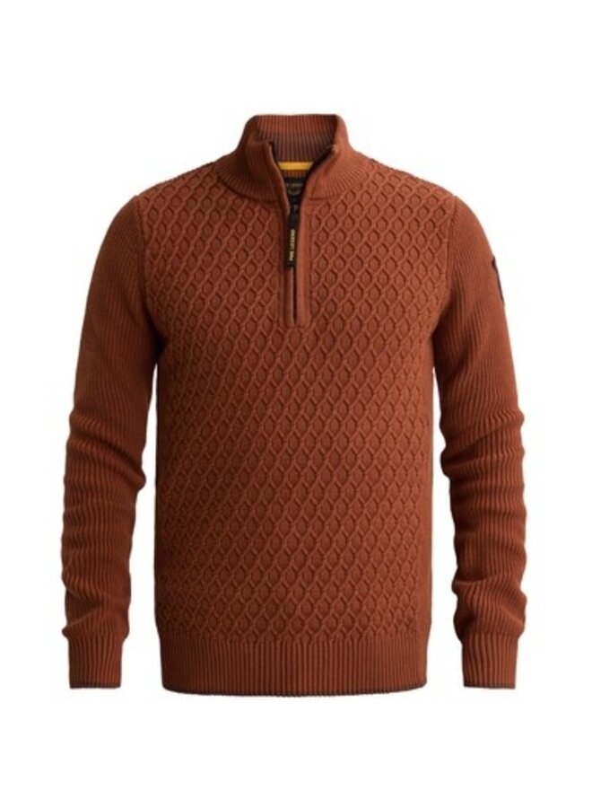 PKW2609325 8178 PME Legend Half zip collar cotton mix yarn Arabian Spice