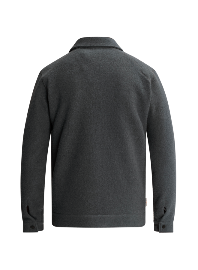 CKC2610390 9076 Cast Iron Button jacket regular fit boiled wool Dark Slate