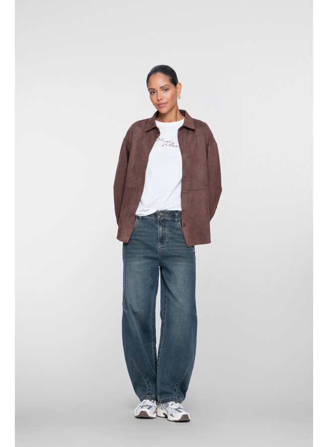 61809-10 810 Geisha Jeans barrel blue denim tinted