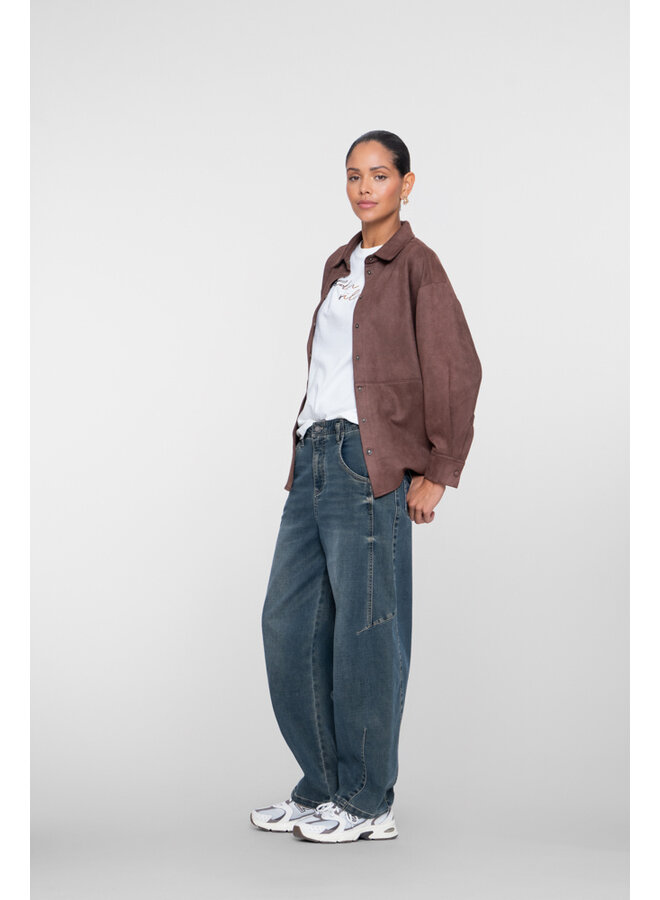 61809-10 810 Geisha Jeans barrel blue denim tinted
