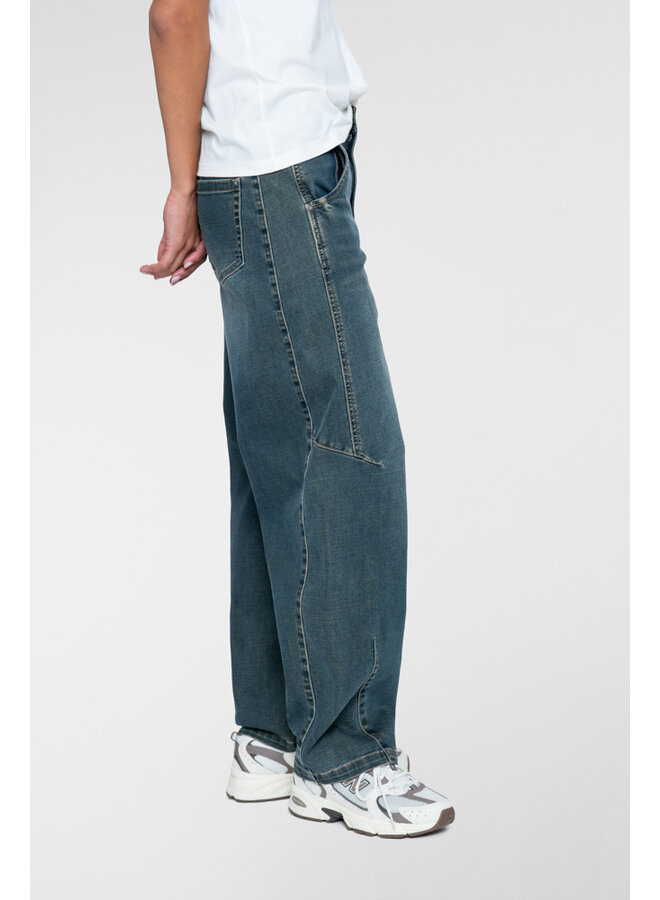 61809-10 810 Geisha Jeans barrel blue denim tinted