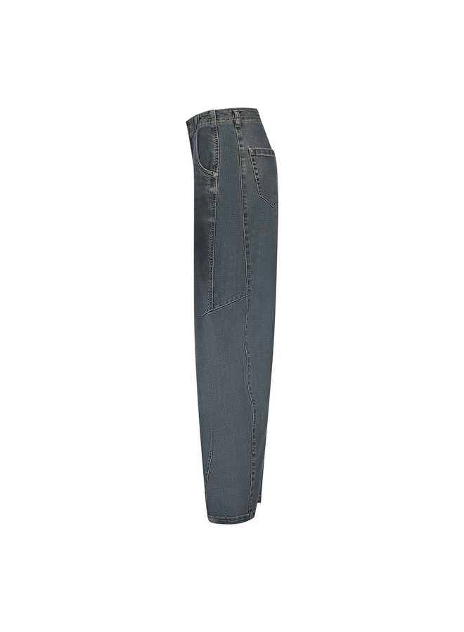 61809-10 810 Geisha Jeans barrel blue denim tinted