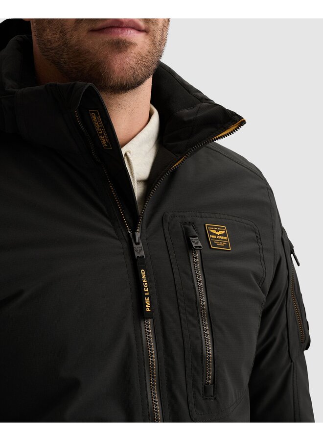 PJA2609142 9067 PME Legend Semi long jacket CONESTOGA Dasrip Jet Black