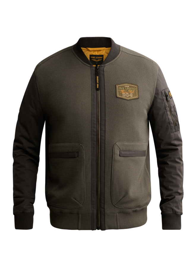 PJH2609440 8039 PME Legend Bomber jacket french terry nylon mix Beluga