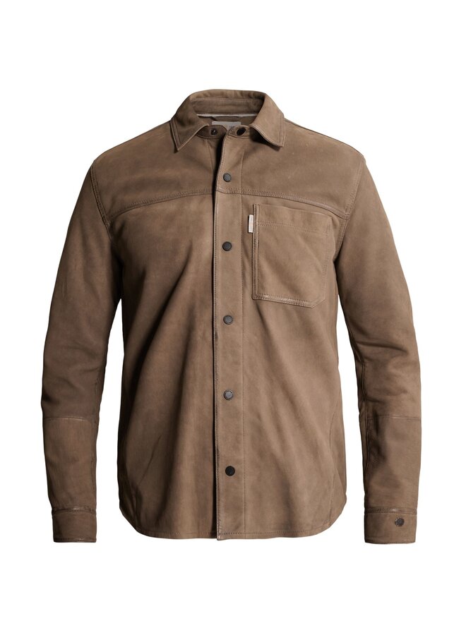 CSI2609239 8026 Cast Iron Long sleeve shirt Suede Walnut