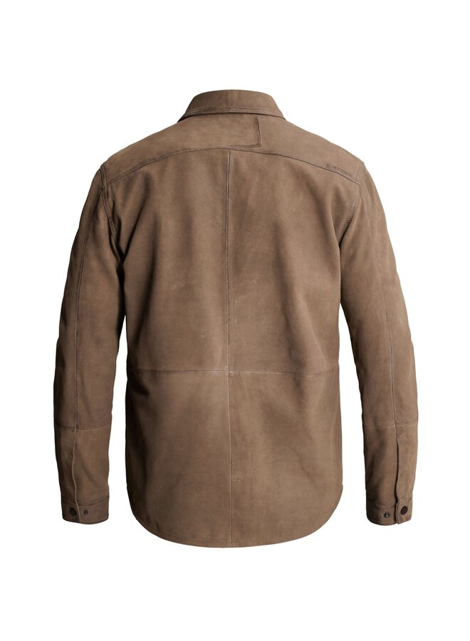 CSI2609239 8026 Cast Iron Long sleeve shirt Suede Walnut