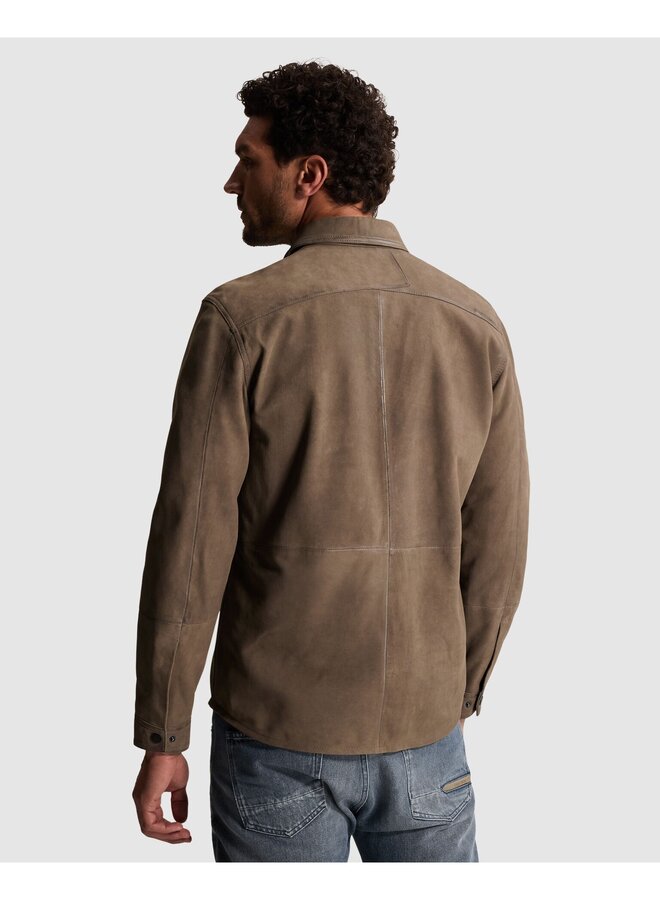 CSI2609239 8026 Cast Iron Long sleeve shirt Suede Walnut