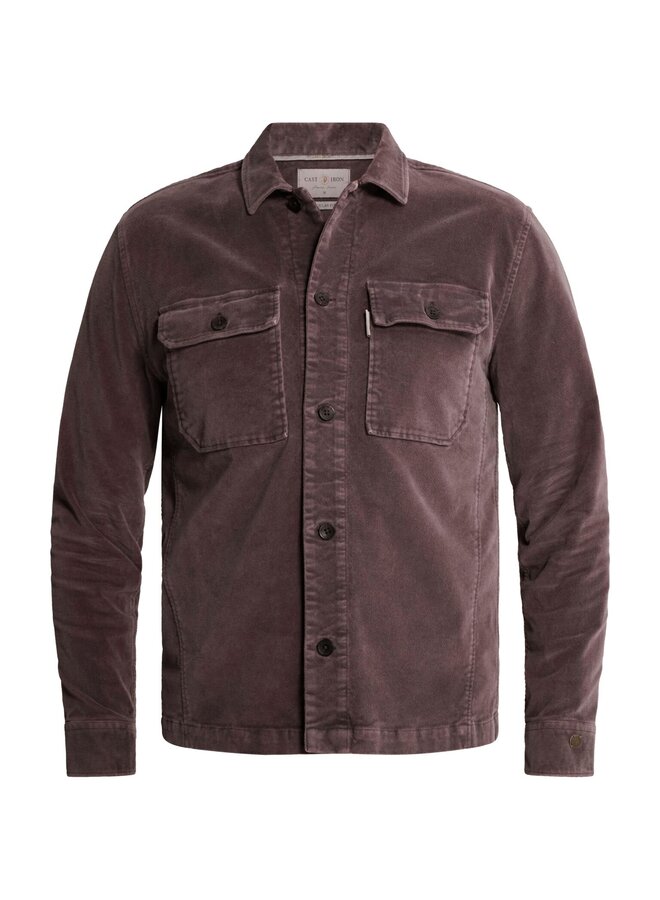 CSI2609230 4163 Cast Iron Long sleeve shirt Velvet garment dye Nightshade