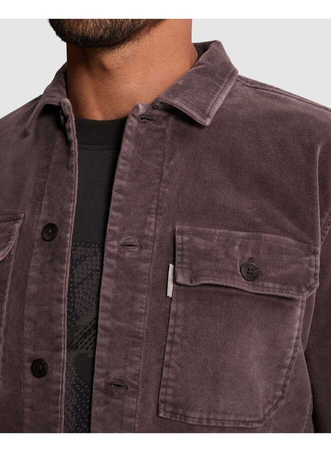 CSI2609230 4163 Cast Iron Long sleeve shirt Velvet garment dye Nightshade
