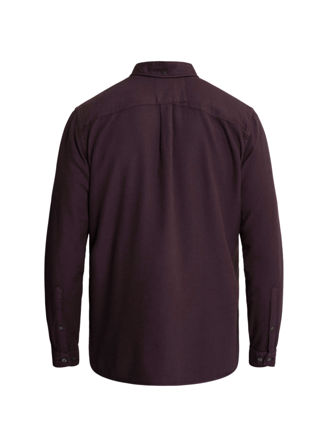 CSI2609226 4163 Cast Iron Long sleeve shirt Mid layer faded effect Nightshade