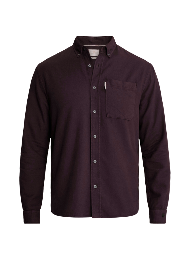 CSI2609226 4163 Cast Iron Long sleeve shirt Mid layer faded effect Nightshade