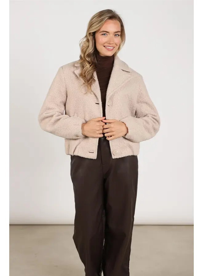 NKF12010 9 Nukus Madelin Jacket Boucle Sand