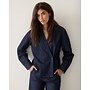 2s3585-5184 494 Summum Denim blouse light cotton twill Dark indigo