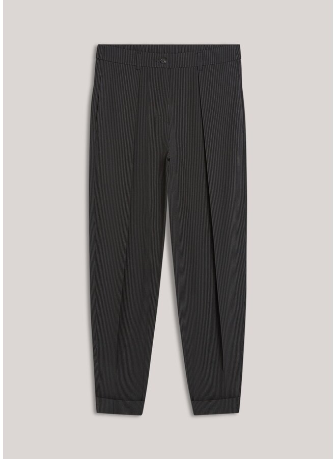 4s3068-12543 990 Summum Trousers Pinstripe Black