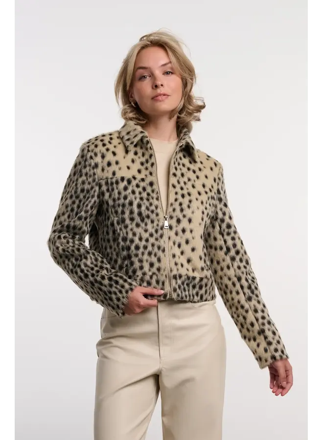 Touka.7502613 Rino & Pelle Jacket with zip closure Cheetah