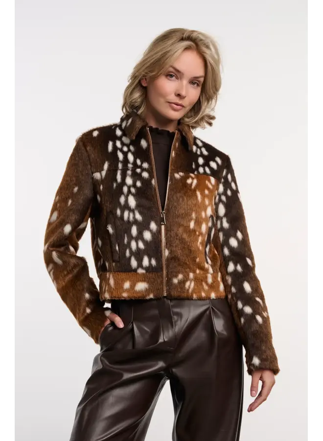 Touka.7502613 Rino en Pelle Jacket with zip closure  Deer