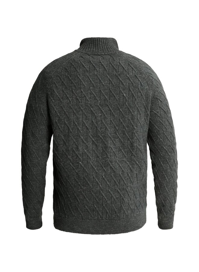 CKW2610348 9076 Cast Iron Half zip collar regular fit cotton heather Dark Slate