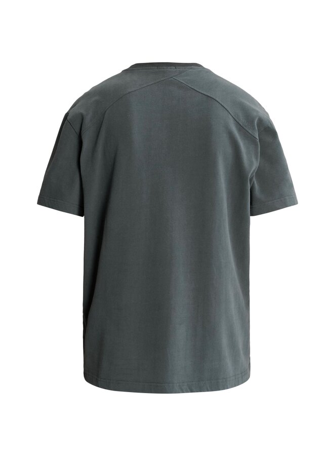 CTSS2610575 9076 Cast Iron Short sleeve r-neck relaxed fit peached jersey Dark Slate