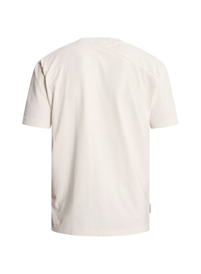CTSS2610575 7555 Cast Iron Short sleeve r-neck relaxed fit peached jersey White Down