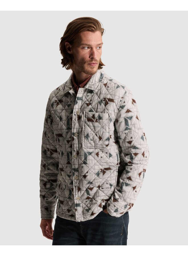 CSI2610257 9076 Cast Iron Long sleeve shirt Placed embroidery Dark Slate