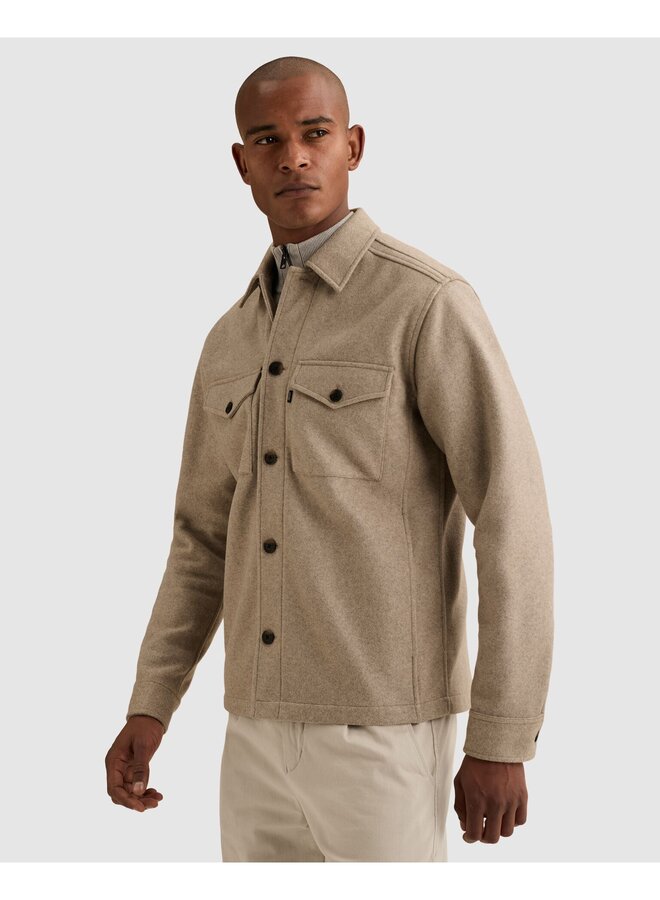 VSI2610263 9104 Vanguard Long sleeve shirt Woolblend Mourning Dove