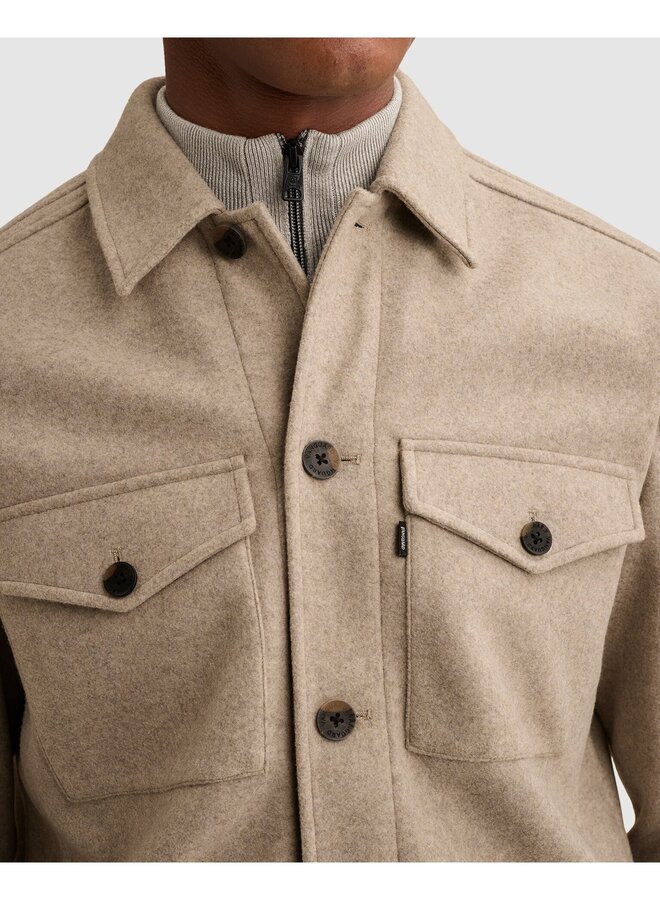 VSI2610263 9104 Vanguard Long sleeve shirt Woolblend Mourning Dove