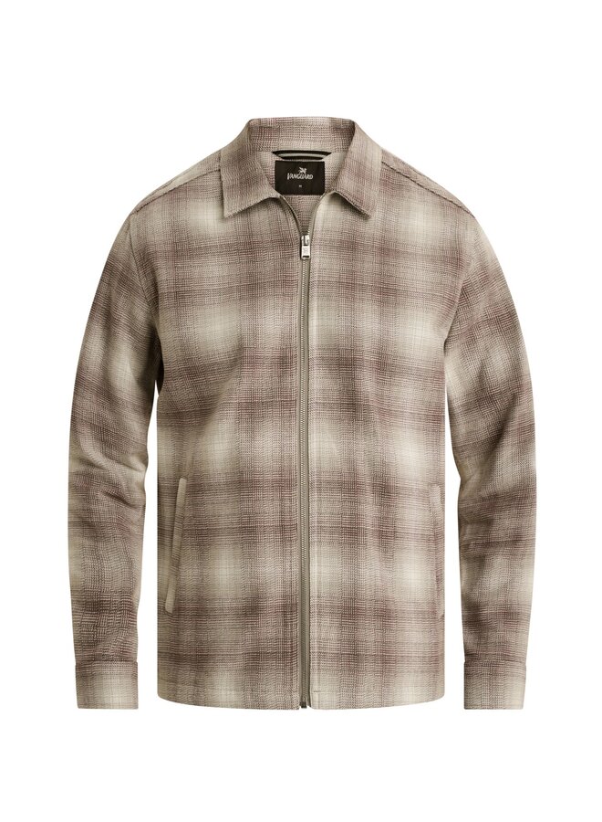 VSI2610260 9104 Vanguard Long sleeve shirt Brushed structure check Mourning Dove
