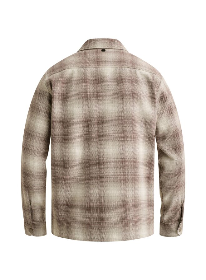 VSI2610260 9104 Vanguard Long sleeve shirt Brushed structure check Mourning Dove
