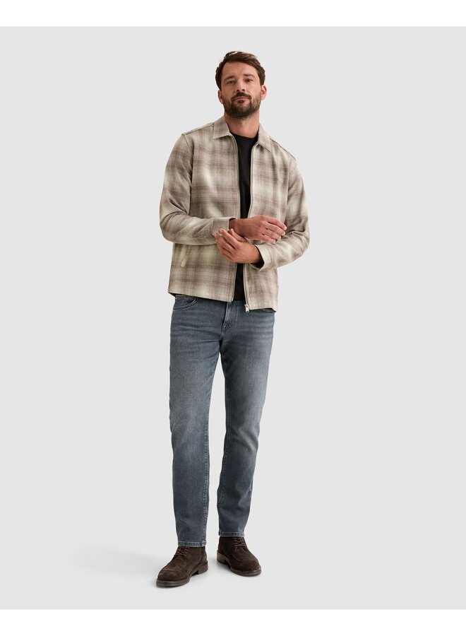 VSI2610260 9104 Vanguard Long sleeve shirt Brushed structure check Mourning Dove