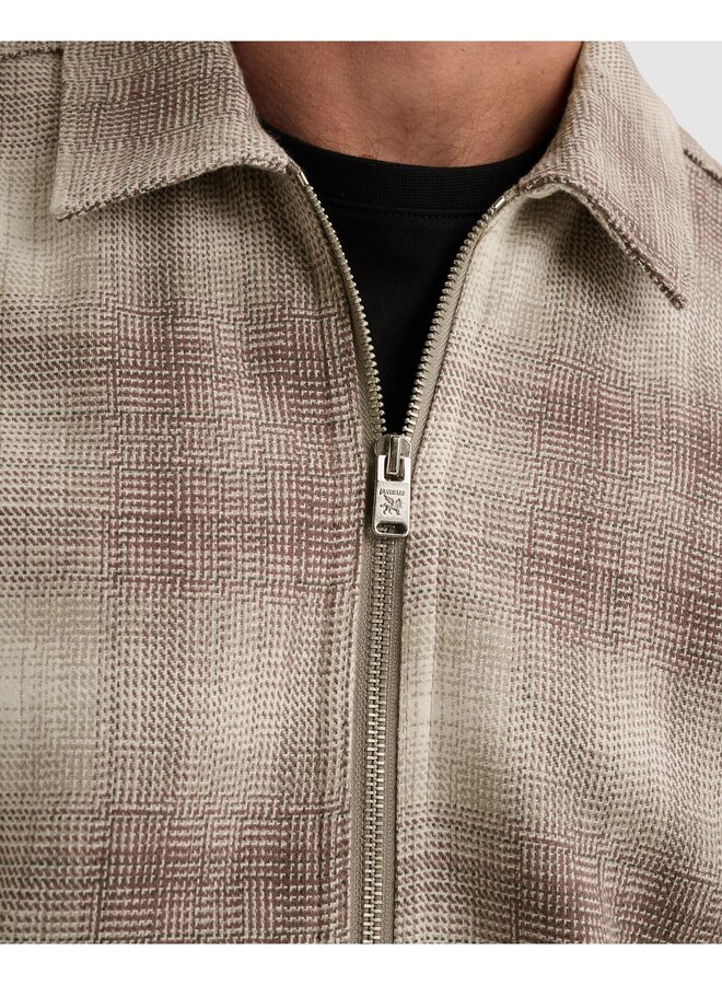 VSI2610260 9104 Vanguard Long sleeve shirt Brushed structure check Mourning Dove