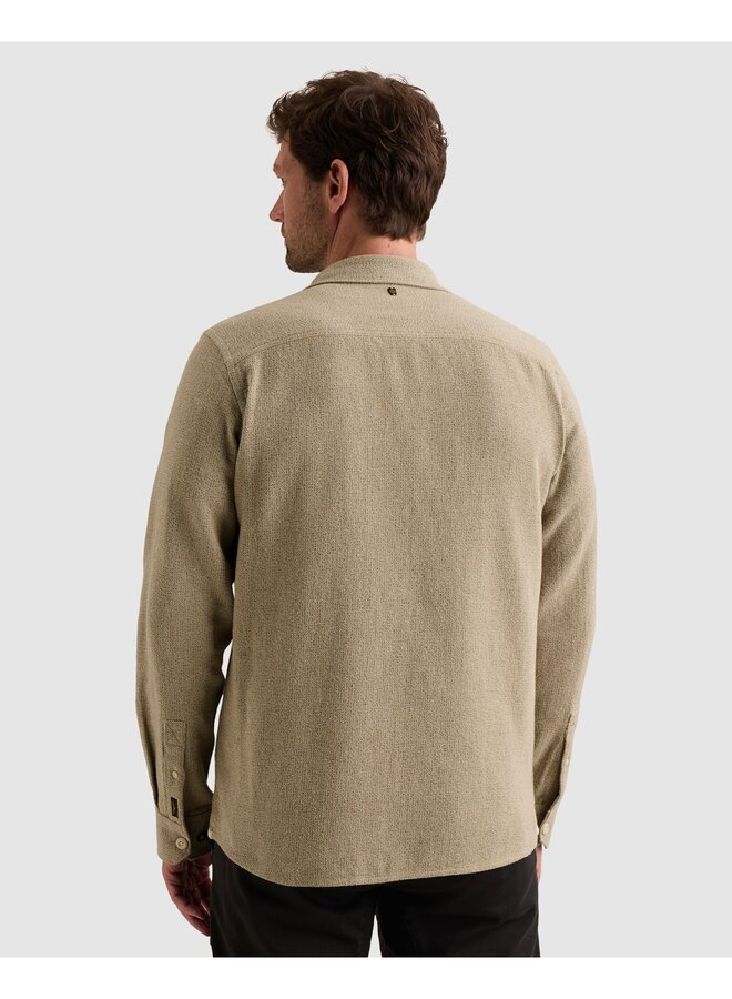 PSI2610214 6412 PME Legend Long sleeve shirt brushed flanel Abbey Stone