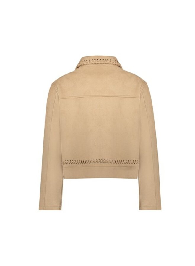 65850-19 720 Geisha Jacket suedine sand