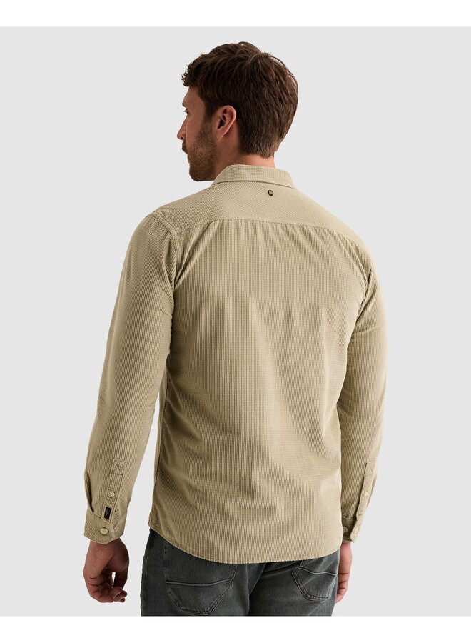 PSI2610208 6412 PME Legend Long sleeve shirt Dobby Corduroy Abbey Stone