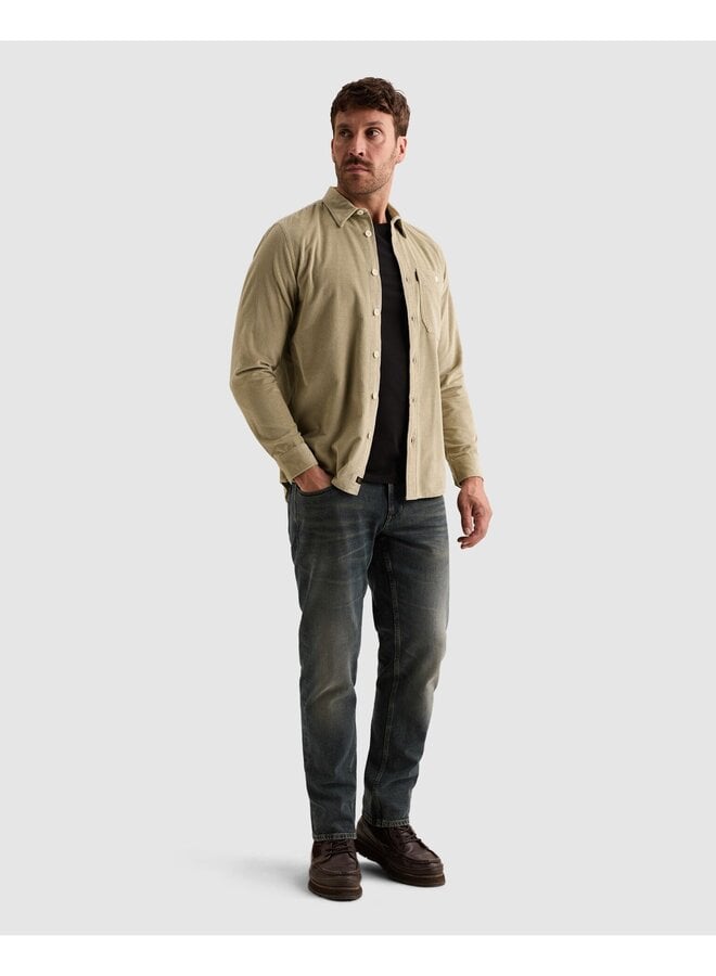 PSI2610208 6412 PME Legend Long sleeve shirt Dobby Corduroy Abbey Stone