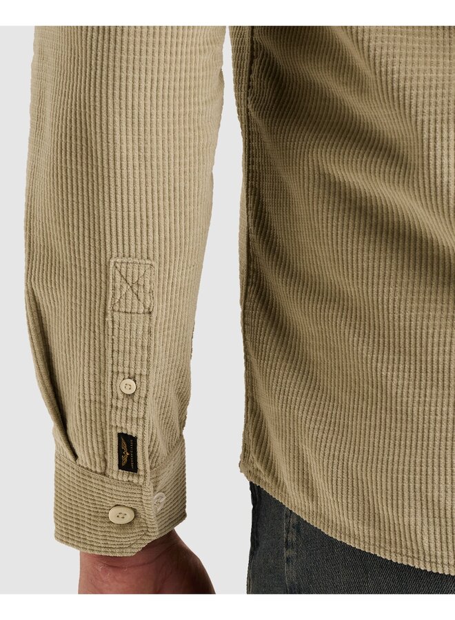 PSI2610208 6412 PME Legend Long sleeve shirt Dobby Corduroy Abbey Stone