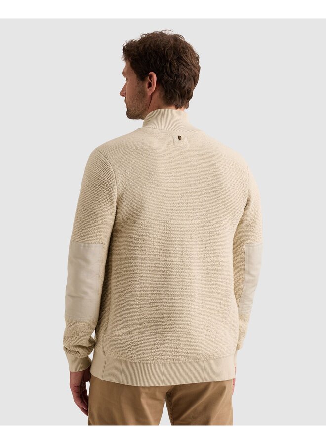 PKC2610322 7013 PME Legend Zip jacket texture yarn Bone White